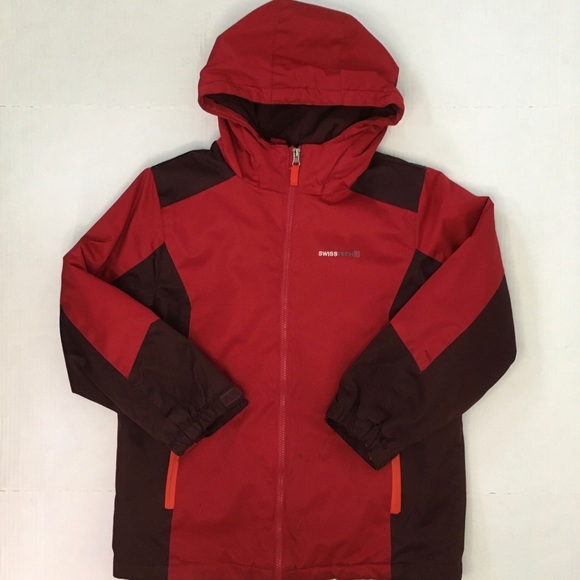 Swiss Tech 4 In Red Winter Jacket Boys 